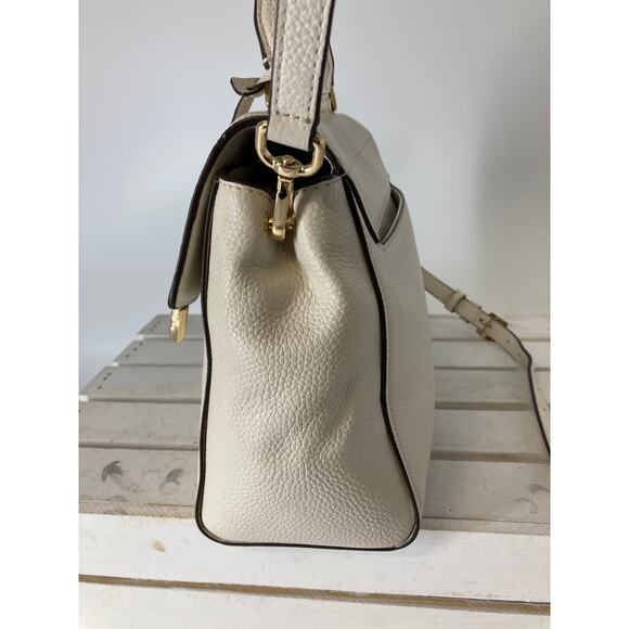 MICHAEL KORS, MEDIUM IVORY PEBBLED LEATHER CROSSBODY BAG - Picture 5 of 16